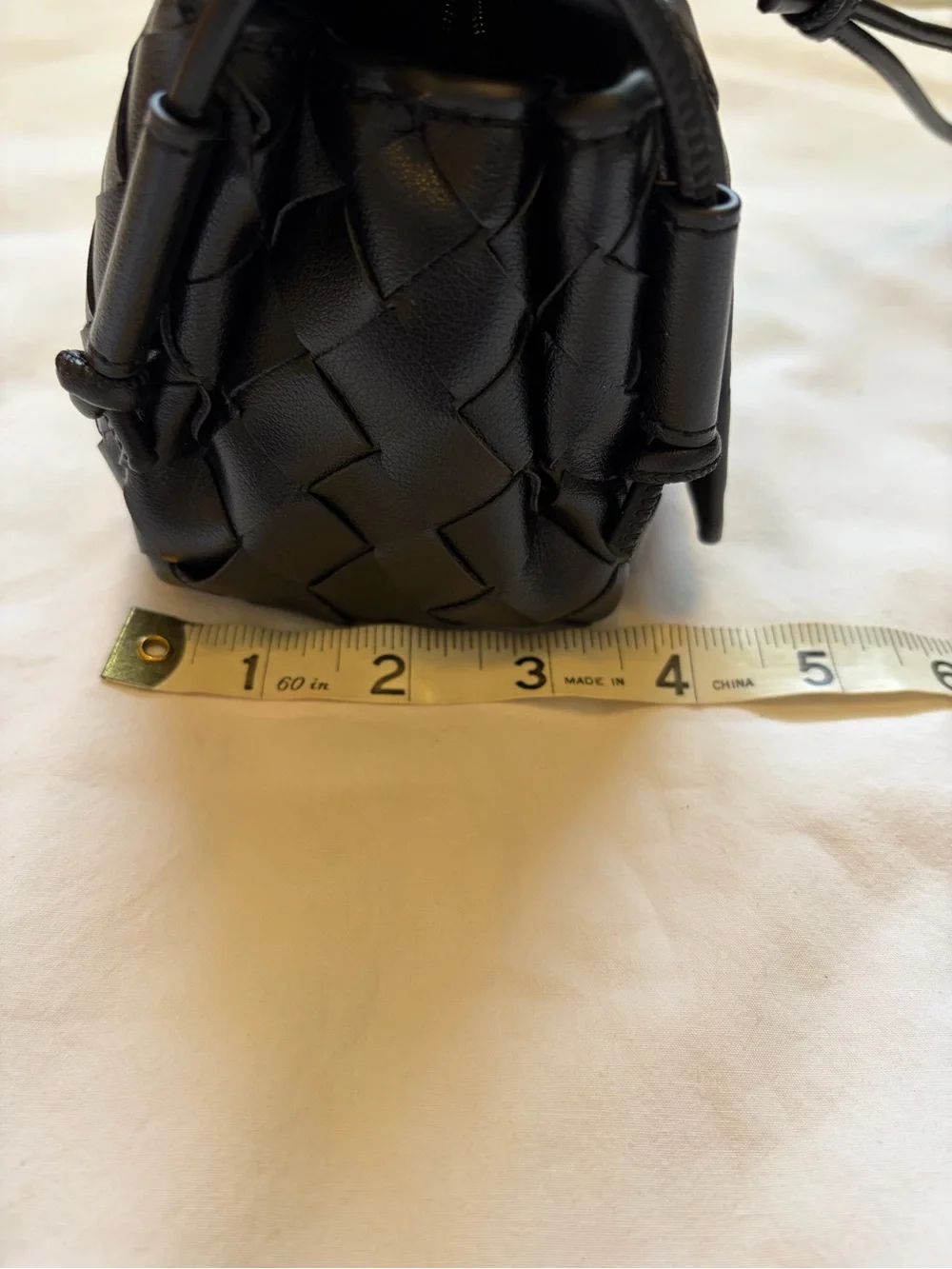 Woven Crossbody Bag - Black